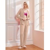 Ekouaer Pajamas Womens Long Sleeve Sleepwear Button Down Loungewear Pjs Set | Comfy Soft,Classic Notch Collar,2 Piece Matching Set for Postpartum,Maternity,Bridal,Travel,Daily,Gift(Khaki)