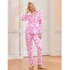 Ekouaer Pajamas Womens Long Sleeve Sleepwear Button Down Loungewear Pjs Set | Comfy Soft,Classic Notch Collar,2 Piece Matching Set for Postpartum,Maternity,Bridal,Travel,Daily,Gift(Bow Pink)