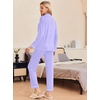 Ekouaer Pajamas Womens Long Sleeve Sleepwear Button Down Loungewear Pjs Set | Comfy Soft,Classic Notch Collar,2 Piece Matching Set for Postpartum,Maternity,Bridal,Travel,Daily,Gift(Lilac)