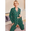 Ekouaer Pajamas Womens Long Sleeve Sleepwear Button Down Loungewear Pjs Set | Comfy Soft,Classic Notch Collar,2 Piece Matching Set for Postpartum,Maternity,Bridal,Travel,Daily,Gift(Christmas Green With Elk)