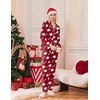 Ekouaer Pajamas Womens Long Sleeve Sleepwear Button Down Loungewear Pjs Set | Comfy Soft,Classic Notch Collar,2 Piece Matching Set for Postpartum,Maternity,Bridal,Travel,Daily,Gift(Teddy Wine)