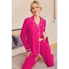 Ekouaer Pajamas Womens Long Sleeve Sleepwear Button Down Loungewear Pjs Set | Comfy Soft,Classic Notch Collar,2 Piece Matching Set for Postpartum,Maternity,Bridal,Travel,Daily,Gift(Rose)