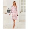 Ekouaer Womens Long Sleeve Nightgown Crewneck Sleepshirt Soft Sleep Dress | This Sleepwear Features Super Soft Skin-friendly Knit Fabric Pajama for Sleeping or Lounging Excellent Value for the Price(White Christmas Reindeer)