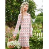 Ekouaer Womens Long Sleeve Nightgown Crewneck Sleepshirt Soft Sleep Dress | This Sleepwear Features Super Soft Skin-friendly Knit Fabric Pajama for Sleeping or Lounging Excellent Value for the Price(White Christmas Reindeer)