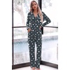 Ekouaer Womens Pajama Sets Long Sleeve Button Down 2 Piece Soft Pjs | Soft 2 Piece Lounge Sets, Fall Sleepwear, Long Pants With Side Pockets, Soft and Skin-Friendly Fabric(Grey Star)