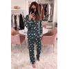 Ekouaer Womens Pajama Sets Long Sleeve Button Down 2 Piece Soft Pjs | Soft 2 Piece Lounge Sets, Fall Sleepwear, Long Pants With Side Pockets, Soft and Skin-Friendly Fabric(Grey Star)