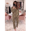 Ekouaer Womens Pajama Sets Long Sleeve Button Down 2 Piece Soft Pjs | Soft 2 Piece Lounge Sets, Fall Sleepwear, Long Pants With Side Pockets, Soft and Skin-Friendly Fabric(Leopard)
