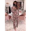 Ekouaer Womens Pajama Sets Long Sleeve Button Down 2 Piece Soft Pjs | Soft 2 Piece Lounge Sets, Fall Sleepwear, Long Pants With Side Pockets, Soft and Skin-Friendly Fabric(Leopard Bow)
