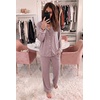 Ekouaer Womens Pajama Sets Long Sleeve Button Down 2 Piece Soft Pjs | Soft 2 Piece Lounge Sets, Fall Sleepwear, Long Pants With Side Pockets, Soft and Skin-Friendly Fabric(Pink)