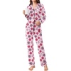 Ekouaer Womens Pajamas Set Button Down Long Sleeve Top & Pants Lounge Sets | Soft Sleepwear, Classic notch collar, ideal for Home relaxation, Wedding, Party, Daily Wear & Breastfeeding(Panting Rose)