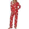 Christmas Red With Santa Pattern