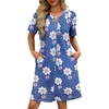 Blue Leopard Floral