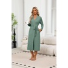 Ekouaer Robes for Women Lightweight Long Bathrobe Soft Knit Bath Robe S-2XL | Soft Knit Bath Robe, Inner Tie and Fixed Outer Belt, Great for Bathing, Lounging, Sleeping(Bright Green)