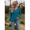 Ekouaer Women’s 2 Piece Long Sleeve Lounge Set Ribbed Knit Pajamas Set | Ribbed Knit Fabric, Soft Lounge Sets, Fall Sleepwear, Airport Outfits, Jogger Pants With Pockets, Matching Track Suits(Green Blue)