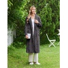 Ekouaer Women’s Robe Long Winter Plush Jacquard Bathrobe with Pockets S-XXL | Jacquard fabric, Color block, Shawl collar, Long length, Plush, Fuzzy, Fluffy, Fleece, Thick Sleepwear, Winter Lounge wear(Dark Grey)