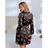 Ekouaer Silk Robes for Women Short Satin Robe 3/4 Sleeves Kimono Bathrobe | Lace Trim, Knee Length, Sexy Bride Bridsmaid Robe, Pockets, Tie(Black Boots)