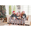 Ekouaer Family Christmas Pajamas Matching Sets with Print Tops and Pants(Gray- White Snowman)