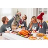 Ekouaer Family Christmas Pajamas Matching Sets with Print Tops and Pants(Gray- White Snowman)