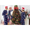 Ekouaer Family Matching Pajamas Christmas Sleepwear Long Sleeve Sleep Pjs | Matching PJs with Classic Scoop Neck,Soft Family Loungewear Set with Plaid Pants,Christmas Holiday for Casual Daily Wear(Christmas Snowman Snowflake)