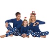 Ekouaer Family Matching Pajamas Christmas Sleepwear Long Sleeve Sleep Pjs | Matching PJs with Classic Scoop Neck,Soft Family Loungewear Set with Plaid Pants,Christmas Holiday for Casual Daily Wear(Christmas Navy With Polar Bear)