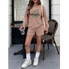 Ekouaer Women’s Pajama Sets Long Sleeve Top & Shorts Matching Lounge Set | Fall Outfits, 2026 2 Piece Loungewear, Stretchy Ribbed Fuzzy Sleepwear, Suitable Cozy Home Wear, Travel, Vacation, Airport(Caramel Pumpkin)