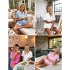 Ekouaer Womens Satin Pajama Set Short Sleeve Sleepwear Button Down Pjs | Silky Smooth Satin, Soft Top and Shorts, Bridal Getting Ready Outfit, 2 Piece Loungewear Set for Daily Sleep, Wedding Party(Champagne)