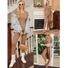 Thermal Underwear for Women Long Johns Base Layer Pajama Sets Cold Weather | Thermal clothes for women, soft stretchy feel, base layering, home lounging, sleep, daily wear, outdoor use, winter wear(Brown)