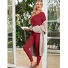 Thermal Underwear for Women Long Johns Base Layer Pajama Sets Cold Weather | Thermal clothes for women, soft stretchy feel, base layering, home lounging, sleep, daily wear, outdoor use, winter wear(Ded Red)