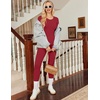 Thermal Underwear for Women Long Johns Base Layer Pajama Sets Cold Weather | Thermal clothes for women, soft stretchy feel, base layering, home lounging, sleep, daily wear, outdoor use, winter wear(Ded Red)