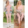 Thermal Underwear for Women Long Johns Base Layer Pajama Sets Cold Weather | Thermal clothes for women, soft stretchy feel, base layering, home lounging, sleep, daily wear, outdoor use, winter wear(Pink)