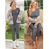 Thermal Underwear for Women Long Johns Base Layer Pajama Sets Cold Weather | Thermal clothes for women, soft stretchy feel, base layering, home lounging, sleep, daily wear, outdoor use, winter wear(Grey)