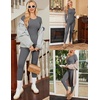 Thermal Underwear for Women Long Johns Base Layer Pajama Sets Cold Weather | Thermal clothes for women, soft stretchy feel, base layering, home lounging, sleep, daily wear, outdoor use, winter wear(Grey)