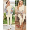 Thermal Underwear for Women Long Johns Base Layer Pajama Sets Cold Weather | Thermal clothes for women, soft stretchy feel, base layering, home lounging, sleep, daily wear, outdoor use, winter wear(White)