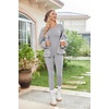 Thermal Underwear for Women Long Johns Base Layer Pajama Sets Cold Weather | Thermal clothes for women, soft stretchy feel, base layering, home lounging, sleep, daily wear, outdoor use, winter wear(Black/Black/Grey)