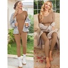 Thermal Underwear for Women Long Johns Base Layer Pajama Sets Cold Weather | Thermal clothes for women, soft stretchy feel, base layering, home lounging, sleep, daily wear, outdoor use, winter wear(Brown)