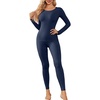 Thermal Underwear for Women Long Johns Base Layer Pajama Sets Cold Weather | Thermal clothes for women, soft stretchy feel, base layering, home lounging, sleep, daily wear, outdoor use, winter wear(Blue)