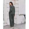 Ekouaer 2 Piece Sets for Women Fall Lounge Sets Outfits Matching Clothing | 2026 Fall Long Sleeve Pullover Top,Wide-Leg Pants Pockets,Drawstring Elastic Waist,Airport Travel Set,Tracksuit,Sweatsuit(Dark Grey)