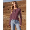Ekouaer 3 Pack Womens Long Sleeve Shirts Thumb Hole Tops Fall Clothes | Crew Neck T Shirts, Loose Fit, Thermal, Undershirts, Layering, Casual, Work, Winter Outfits(3pcs Black/ Navy Blue/ Wine Red)