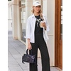 Ekouaer Lounge Sets for Women 2 Piece Summer Matching Set with Pockets | Vacation Airport Travel Outfits,Soft Stretch Loungewear,Slim Short Sleeve Graphic Top and Pants,Comfy Casual Clothes(Black-bow)