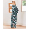 Ekouaer Womens Pajamas Long Sleeve Pjs Soft Loungewear 2 Piece Lounge Sets | Loose Pants with Pockets,Comfy Fall Winter Sleepwear(Navy Cats)