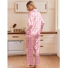 Ekouaer Women’s Satin Silk Pajamas Long Sleeve Button Up Pjs Lounge Sets | Soft 2-Piece Set, Adjustable Drawstring Waistband, Side Pockets, Ideal for Sleep, Lounging, Party(Colorful Bow)