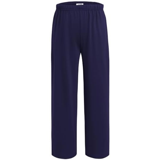 image:imageEkouaer Boys Pajama Pants Plaid Bottoms Comfy Elastic Waist Pjs Bottoms Safe and skinfriendly fabric elastic waistband and trendy pattern boys lounge pants ideal for Gifts and Daily WearPure Navy Blue