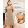 Ekouaer Labor Delivery Gown Nursing Braeastfeeding Dress Maternity Clothes(Khaki)