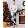 Ekouaer Mens Pajama Pants Jogger Comfy Loungewear with Pockets Drawstring | Lightweight sleep pants pockets, soft after washes, drawstring adjusts, ankle cuffs, great gift, Roomy without being sloppy(Black Plaid+red Plaid)