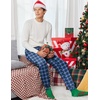 Ekouaer Mens Pajama Pants Jogger Comfy Loungewear with Pockets Drawstring | Lightweight sleep pants pockets, soft after washes, drawstring adjusts, ankle cuffs, great gift, Roomy without being sloppy(2 Pack-green+blue Plaid)