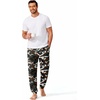 Ekouaer Mens Pajama Pants Jogger Comfy Loungewear with Pockets Drawstring | Lightweight sleep pants pockets, soft after washes, drawstring adjusts, ankle cuffs, great gift, Roomy without being sloppy(Camouflagel)