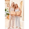 Ekouaer Womens Cami Pajamas Set Y2K 2 Piece Lace Trim PJs Set Sleepwear | Buttery Soft,Loungewear,Adjustable Spaghetti Straps,Side Pockets,Trendy Cami Sleepwear,Lounging,Vacation,XS-2XL(Strawberry-white)