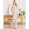 Ekouaer Womens Cami Pajamas Set Y2K 2 Piece Lace Trim PJs Set Sleepwear | Buttery Soft,Loungewear,Adjustable Spaghetti Straps,Side Pockets,Trendy Cami Sleepwear,Lounging,Vacation,XS-2XL(Strawberry-white)