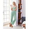 Ekouaer Womens Cami Pajamas Set Y2K 2 Piece Lace Trim PJs Set Sleepwear | Buttery Soft,Loungewear,Adjustable Spaghetti Straps,Side Pockets,Trendy Cami Sleepwear,Lounging,Vacation,XS-2XL(Green)