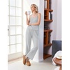 Ekouaer Womens Cami Pajamas Set Y2K 2 Piece Lace Trim PJs Set Sleepwear | Buttery Soft,Loungewear,Adjustable Spaghetti Straps,Side Pockets,Trendy Cami Sleepwear,Lounging,Vacation,XS-2XL(Stripe Grey White)